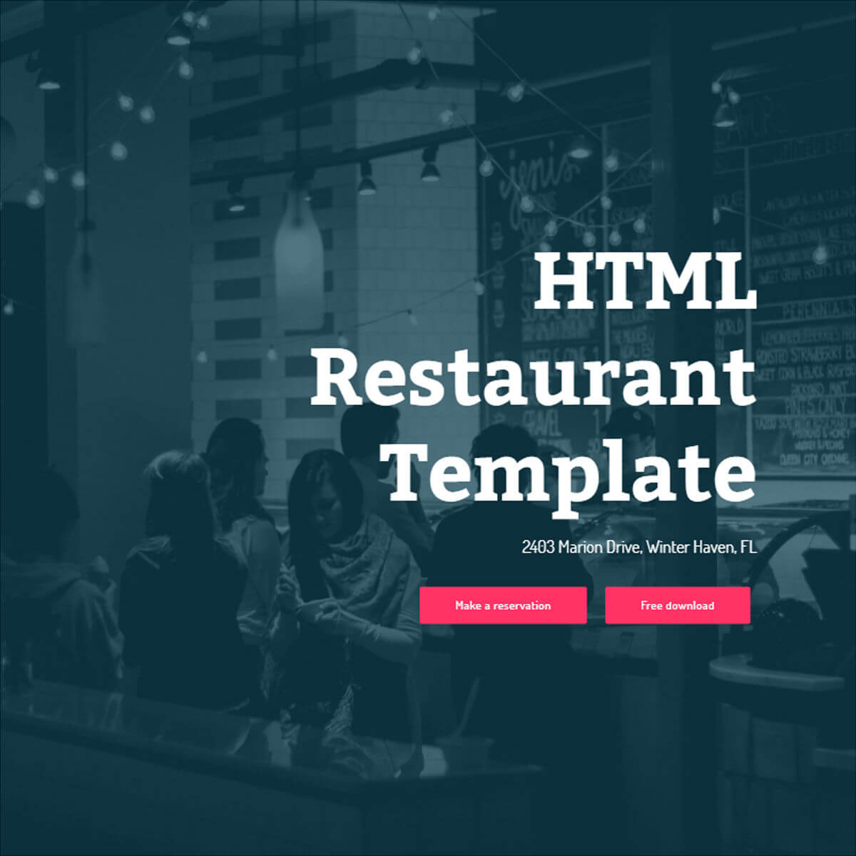 Bootstrap Restaurant Template – Free Download